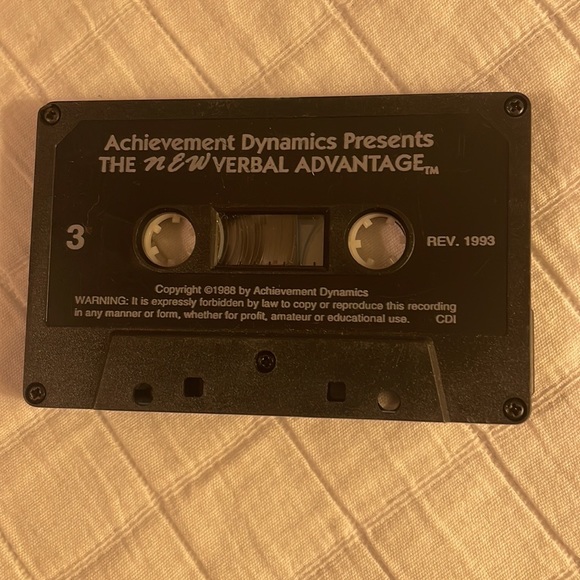 Achievement dynamics the new verbal advantage Cassette tapes - Picture 5 of 12